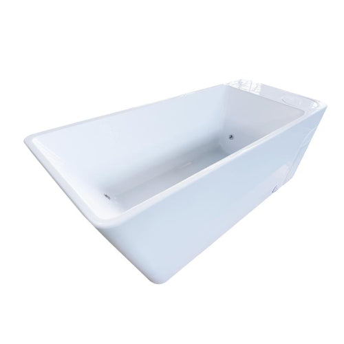  All-In cold plunge with insulated lid open, top-down view of tub.