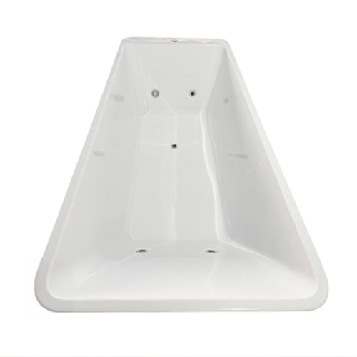 top view of white Pro XL cold plunge, extra-long tub for taller users