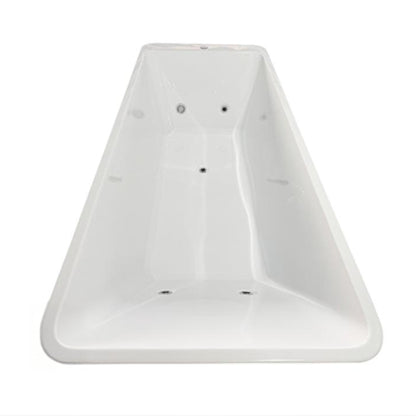 top view of white Pro XL cold plunge, extra-long tub for taller users