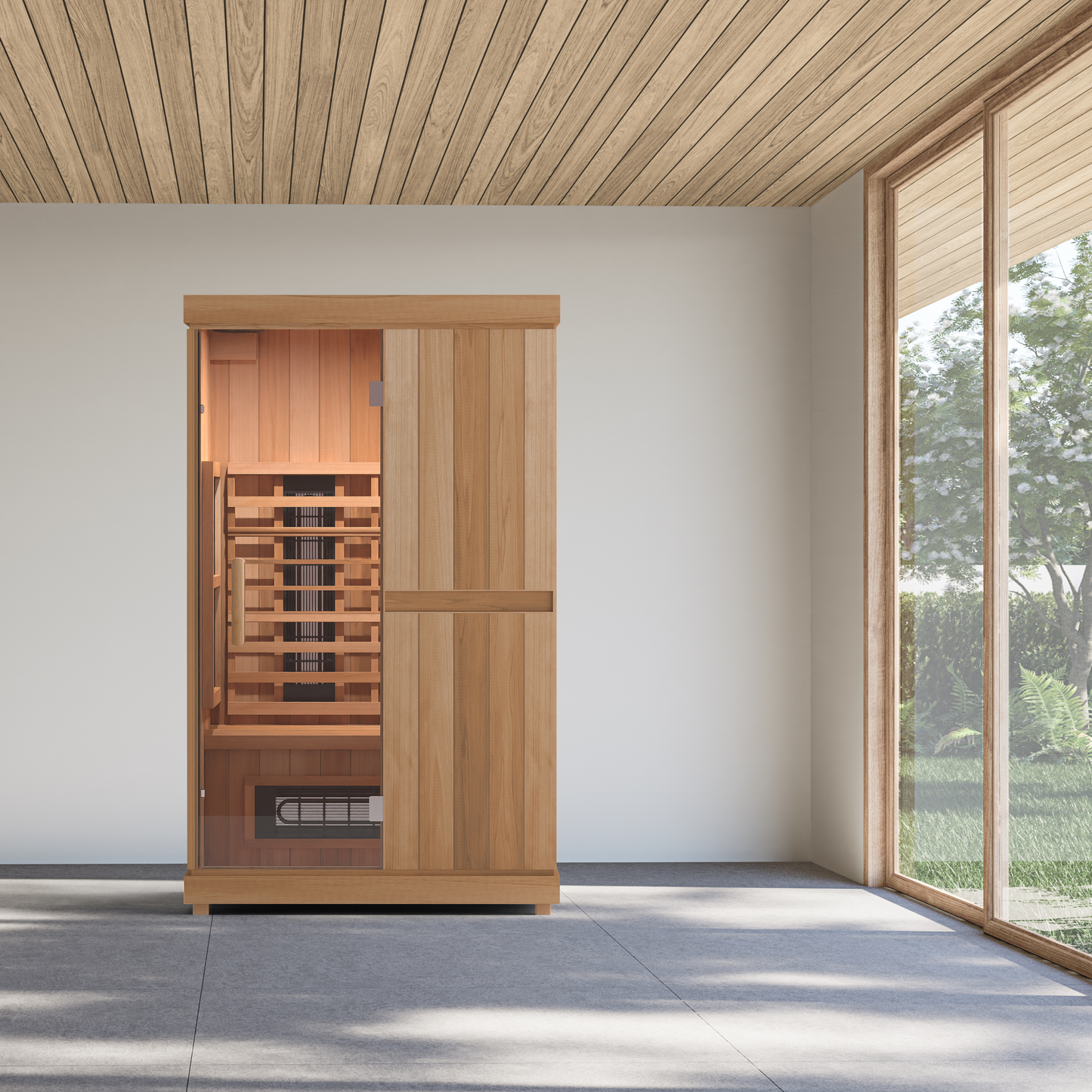 Finnmark FD-2 Full-Spectrum Infrared Sauna in a home