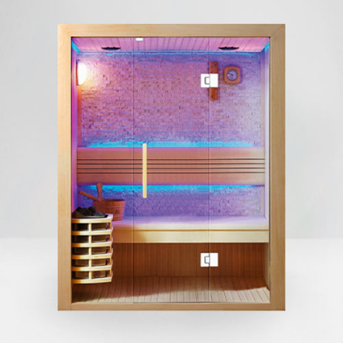 Westlake 300LX interior benches, heater guard and LED accent lights on- showing purple and blue